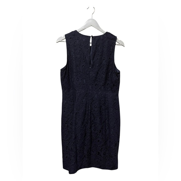 J. Crew Navy Lace Sheath Dress – Size 12 Petite - Picture 2 of 4